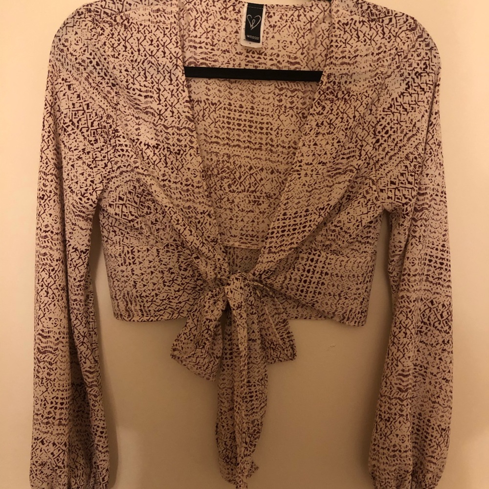 Windsor Tie Up crop top size S